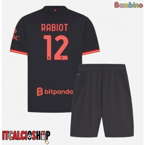 AC Milan Adrien Rabiot #12 Terza Maglia Bambino 2026-27 Manica Corta (+ Pantaloni corti)